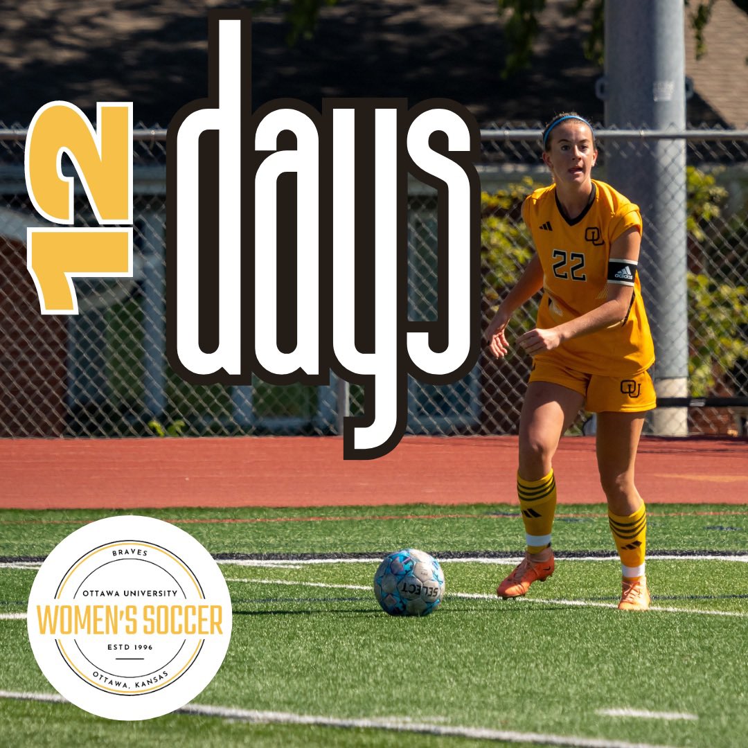 Looking up and seeing 1️⃣2️⃣ days left on the calendar 🥳

🖤⚽️💛🦦

#ottawabraves #ottawabraveswoso #collegesports #collegeathletes #preseason #naia #kcac