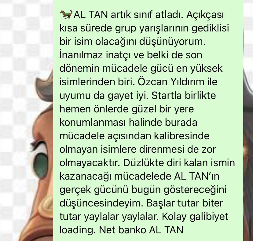 AL TAN bankosu✌🏼

10.55💥💥💥

Mücadele gücü yüksek inatçı bir cengaver🧿

Nedenleriyle, sonuçlarıyla…

Taklitlerimizden sakının😊

Whatsapp grubumuzdaki tüm dostlarımıza armağan olsun👍🏼