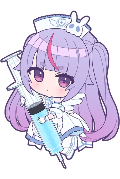 みみたや&あかりんナースメイド風衣装SDも描いたよ #ミミ画 #濃いめのアート 