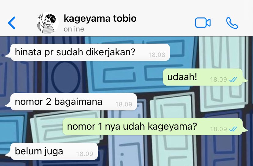 cattowlu's tweet photo. #kagehina short fic; local au 

[ kageyama (7) x hinata (7) ]

awalnya kageyama seneng nanya peer aja tapi siapa sangka…. https://t.co/7oXQkeQjbs