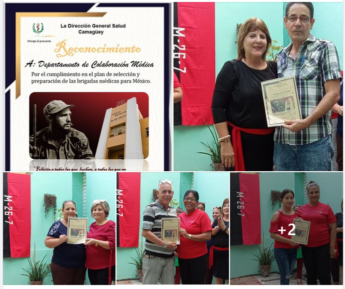 Reconocimiento al departamento de Colaboración Medica, Departamento Económico de la UAASS, La Sección de Estomatología y a la Sección del PMI.  Por su altruismo, dedicación y entrega en las actividades además de los resultados alcanzados al cierre del semestre #SiempreEs26