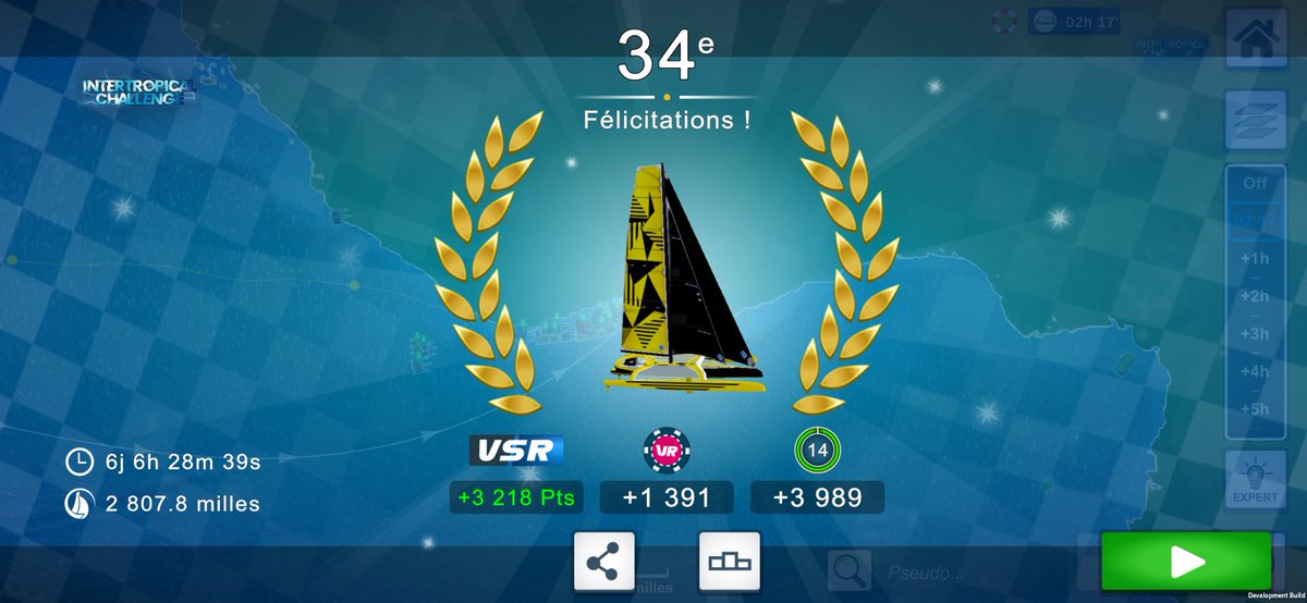Greg0ryM's tweet photo. Top34 🫡🚀 Challenge #intertropical @VirtualRegatta @ExtazSea https://t.co/JZ7EHpuQ5p