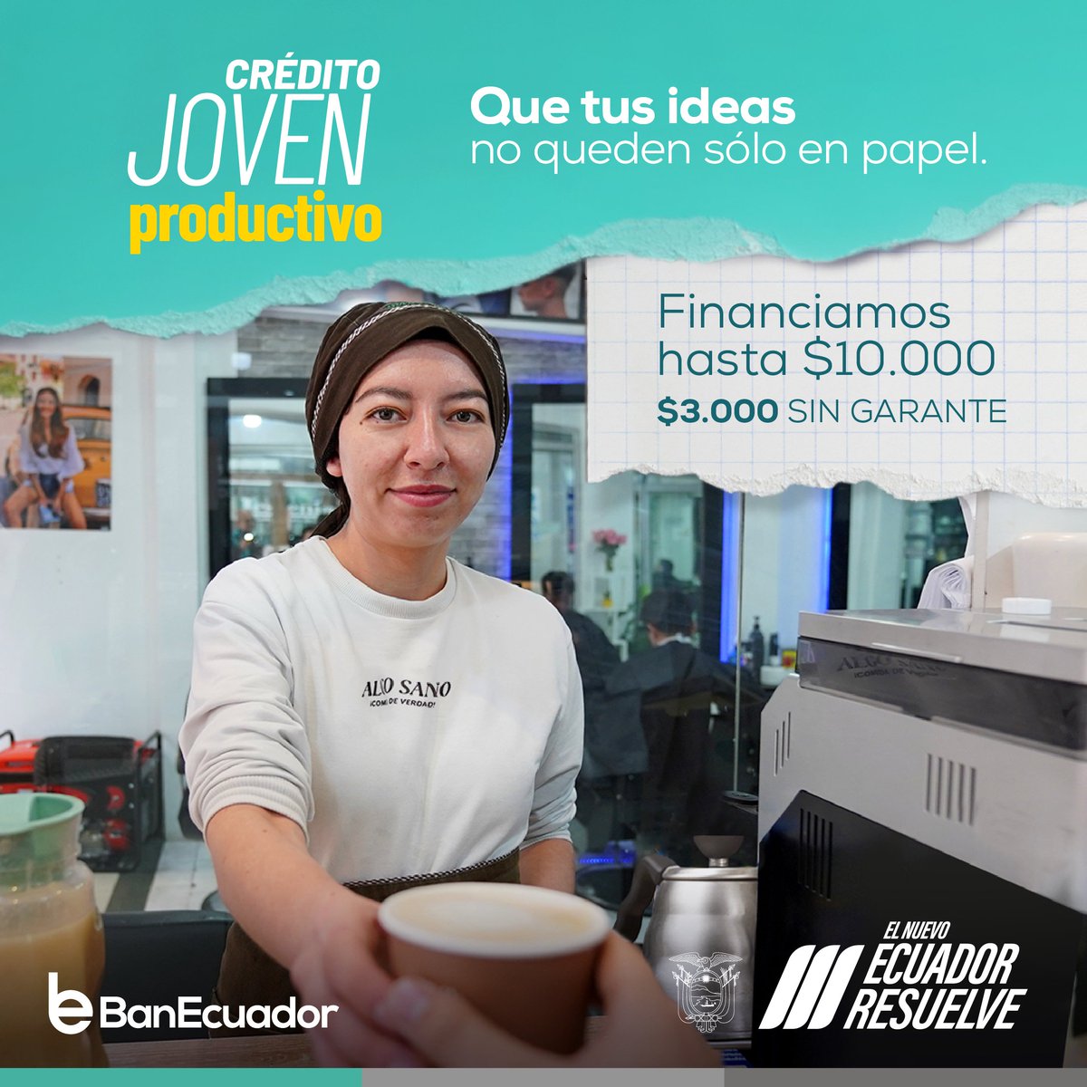 BanEcuadorBP's tweet photo. Haz realidad tu proyecto con el crédito #JovenProductivo con hasta $3000 de financiamiento sin garante.

¡Aplica ahora! Más información en  👉🏻 https://t.co/0q688vGDtN https://t.co/KBhOhJRcLp