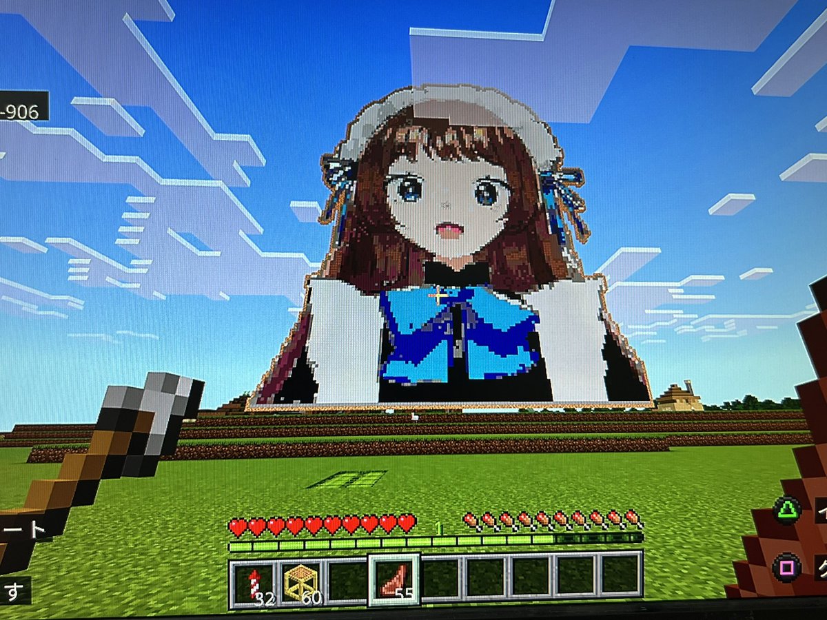 saigowotu's tweet image. #runart
マイクラにてせいさく！
モデルはIRIAMで仲良くしている
桜宮琉菜ちゃんにお願いしました！初心者ながらよく出来たと自負してます(  ｰ̀֊ｰ́ )！可愛い"(∩&amp;gt;ω&amp;lt;∩)"