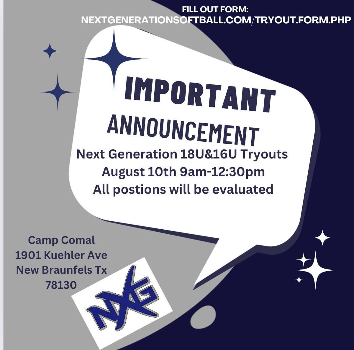 Tryouts posted!