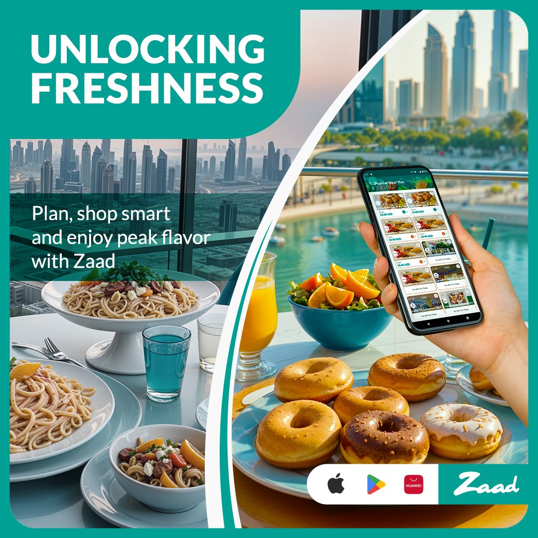 ZaadApp's tweet photo. Make the most of your favorite food!

Zaad helps you plan your meals, shop efficiently, and ensure your meals reach their full potential.

Savor peak flavor and freshness, all while saving money

#Zaadapp #food #foodie #dubaifoodies
#dubaieats #dubairestaurants #donuts #bakeries https://t.co/TdBGmEsW4Y