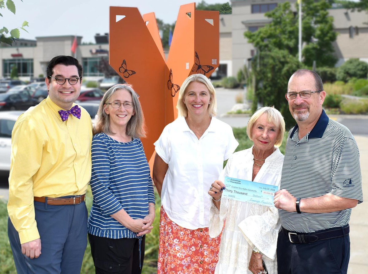 Wishing a very happy birthday to our dear friend Brian Sisitzky who works so hard to make other people's lives better.   $30,000 from Cummings Foundation’s "Make a Difference Dollars" program to support Winchester's subscription to the mental health referral line INTERFACE.