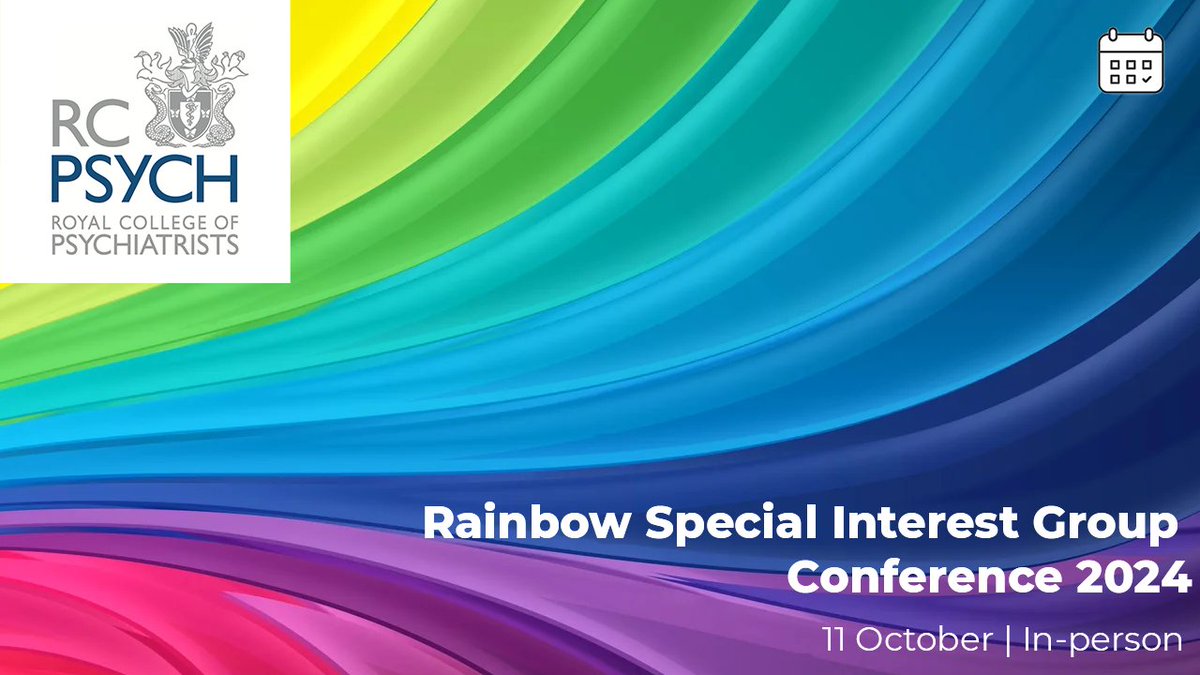 Royal College of Psychiatrists (@rcpsych) on Twitter photo We are looking forward to the <a href="/rcpsychRainbow/">Royal College of Psychiatrists Rainbow SiG ๐</a> conference, where we will be hearing from <a href="/raj_psyc/">๐ Rajesh Mohan</a> give an overview of the RCPsychโs work on Equality, Diversity and Inclusion.
View the programme and book your place now: bit.ly/3Ros4ha
#rcpsychRainbow24
<a href="/Pavan_Joshi_/">Pavan Joshi ๐ณ๏ธโ๐</a> We are looking forward to the <a href="/rcpsychRainbow/">Royal College of Psychiatrists Rainbow SiG ๐</a> conference, where we will be hearing from <a href="/raj_psyc/">๐ Rajesh Mohan</a> give an overview of the RCPsychโs work on Equality, Diversity and Inclusion.
View the programme and book your place now: bit.ly/3Ros4ha
#rcpsychRainbow24
<a href="/Pavan_Joshi_/">Pavan Joshi ๐ณ๏ธโ๐</a>