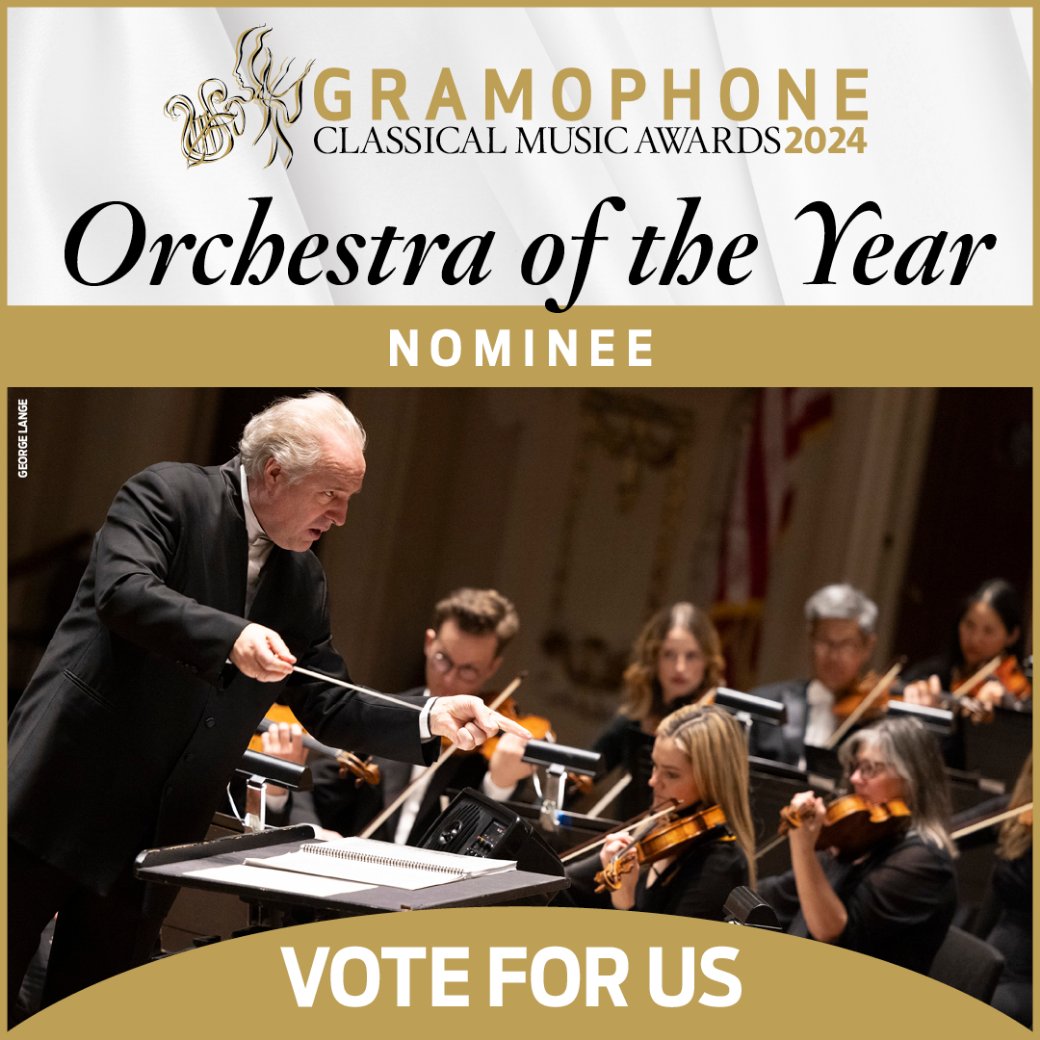 We've been nominated for Orchestra of the Year by Gramophone! Whether you've heard a recording, been to a concert, or just need some practice voting ahead of this November, vote here if you think we should win! #GramoAwards

bit.ly/3LDb5nY