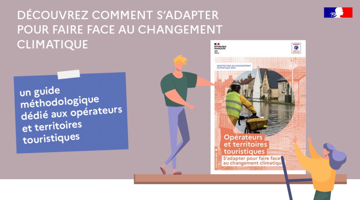 La France est la 1ère destination touristique mondiale depuis plus de 40 ans.
Afin d'accompagner les acteurs touristiques à construire leur stratégie d'adaptation au changement climatique l’<a href="/ademe/">ADEME</a> a développé un guide méthodologique 👉🏻librairie.ademe.fr/7379-operateur…