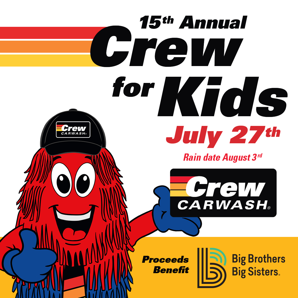 93XRadio (@93xradio) on Twitter photo On Saturday, July 27th, 50% of proceeds from an ULTIMATE Wash at <a href="/Crew_Carwash/">Crew Carwash</a> will go directly to <a href="/bigstwincities/">Big Brothers Big Sisters Twin Cities</a>!
Our guy <a href="/93XPablo/">Pablo 93X</a> will also be on site at the Maple Grove location from 11am - 1pm! (13370 Grove Drive, Maple Grove, MN 55369) On Saturday, July 27th, 50% of proceeds from an ULTIMATE Wash at <a href="/Crew_Carwash/">Crew Carwash</a> will go directly to <a href="/bigstwincities/">Big Brothers Big Sisters Twin Cities</a>!
Our guy <a href="/93XPablo/">Pablo 93X</a> will also be on site at the Maple Grove location from 11am - 1pm! (13370 Grove Drive, Maple Grove, MN 55369)