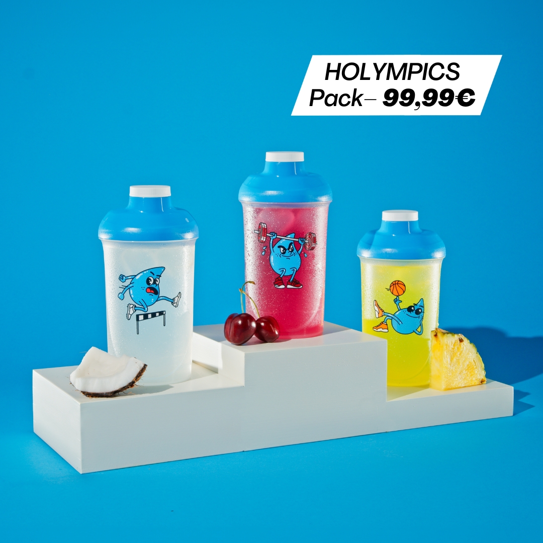Morgen ist es endlich soweit: Wir launchen unsere drei neuen HOLY Hydration® Flavors! 🔥

Sicher sie dir für kurze Zeit mit sportlichen gratis Goodies:

💧 Ab 49€ Bestellwert: Unsere praktische Sportflasche
💧 Ab 99€: Unsere erste HOLY Sporttasche

Was gönnst du dir morgen? 🏋🏻‍♀️