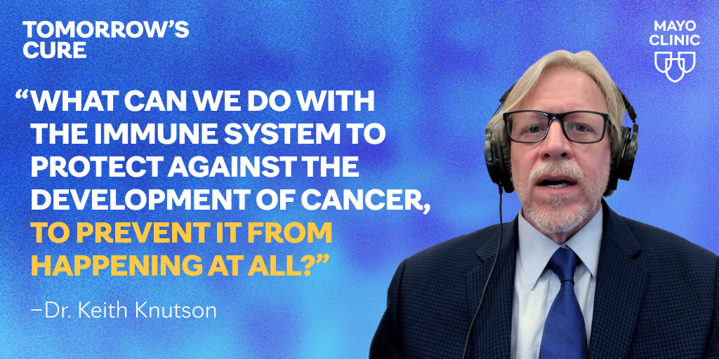 MayoClinic's tweet photo. Scientists are developing a vaccine that empowers your immune system to prevent #cancer. 

🎙Learn more about it in the new Tomorrow’s Cure podcast episode out now: https://t.co/IQor29oa4W https://t.co/ffpXqwSVJl