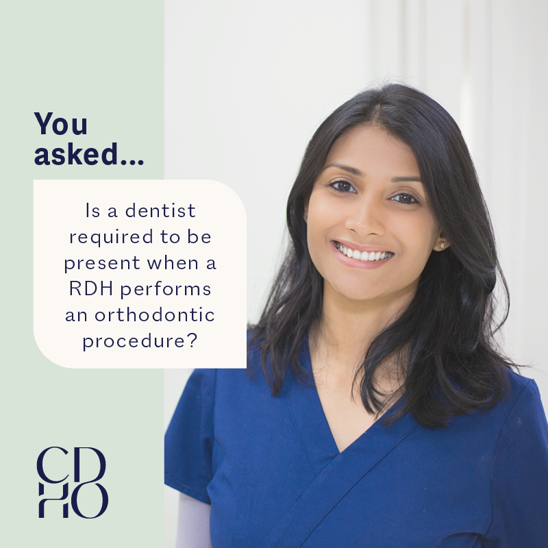 CDHO_OHDO's tweet photo. RDHs: Learn more about what's expected when performing orthodontic procedures: https://t.co/1MEDM1eLnP. 

If you have practice questions, reach out to our Practice Advisors at 1-800-268-2346 (press 2) or advice@cdho.org. https://t.co/jcpV15N2Di
