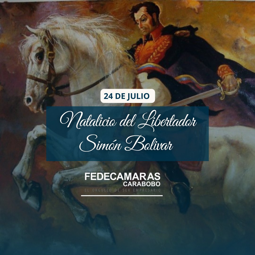 A los 241 años del Natalicio de Simón Bolívar. Héroe de la patria, que con valentía y un gran liderazgo luchó incansablemente por la libertad de nuestro hermoso país Venezuela y América Latina inspirándonos a seguir en la búsqueda de la justicia e igualdad.
#24dejulio