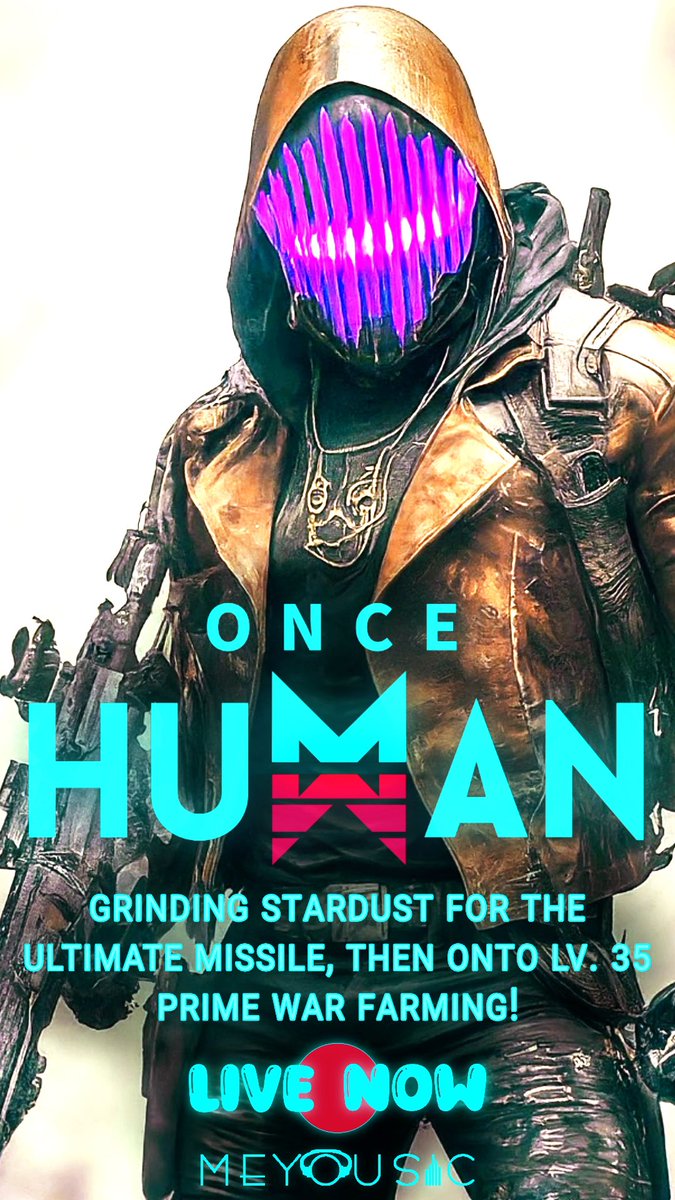 Good Morning! Music grind was a success 💪🏾 now we’re onto the Once Human grind to make the most OP missile in the game to kill Prime War Bosses! #OnceHuman