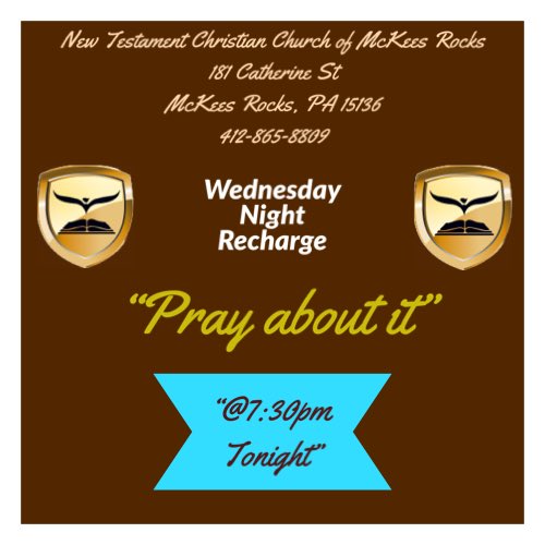 NMckeesrocks's tweet photo. #rechargeyoursoul #recharge  #WednesdayService #wednesday #wednesdaynight #midweekmotivation #MidweekService  #worship  #mckeesrocks #pittsburgh
#WednesdayNightService https://t.co/3ItrmuZjrH