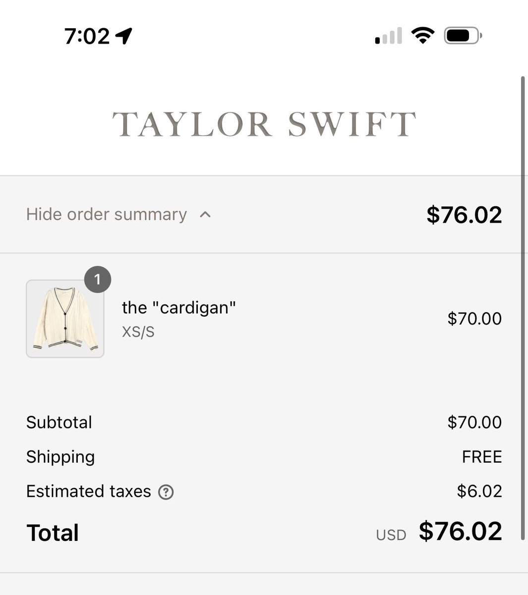 TishaWatkins_'s tweet photo. @taylornation13 secured the goods✨🤍 https://t.co/KUi71Xjgm0