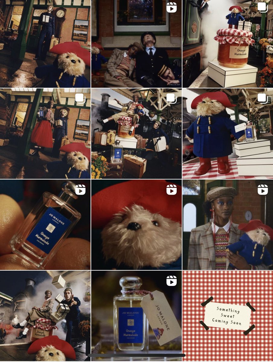 I love seeing a brand’s instagram feed when they’re pre launching, launched &amp; post launched a campaign. 

Jo Malone’s as an example, beautiful.