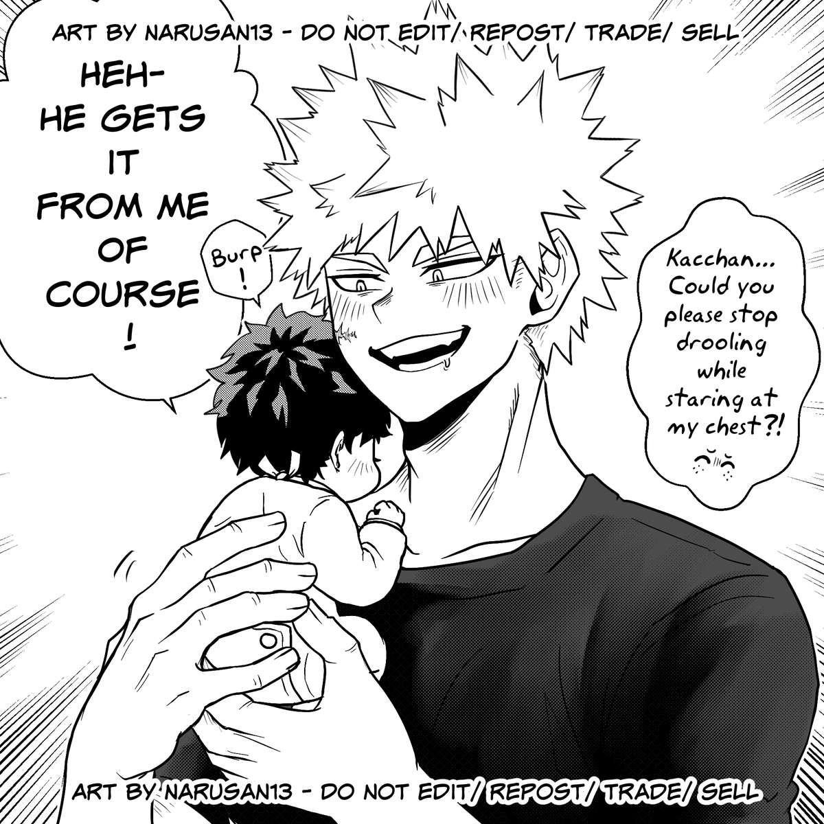 Natsu_Amakumi's tweet photo. 💥x🥦
PH!Deku and PH!Bakugo met a doctor with a Quirk that allows men to become pregnant. 
Thanks to this special Quirk, the couple welcomed a set of healthy twin boys. 👨‍🍼
--
#bkdk #ktdk #katsuizu https://t.co/LsB7HDD22I