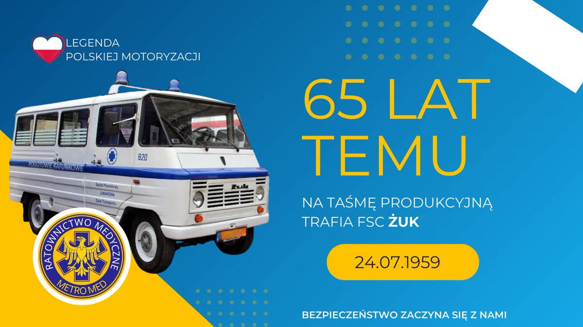 65 lat temu 24 lipca 1959 roku rozpoczęto seryjną produkcję samochodu dostawczego FSC Żuk, przewiózł Polskę i kilka innych krajów! 
 
<a href="/PW_edu/">Politechnika Warszawska</a> <a href="/QuirkyRides/">Quirky Rides</a> <a href="/paparchfoto/">Fotoarchiwum_PAP</a> <a href="/AutoArchive/">auto archive</a> <a href="/misiek_samochod/">Misiek i samochody</a> 

#ŻUK #FSCZuk #FabrykaSamochodów #MetroMed#MetroCiekawostka