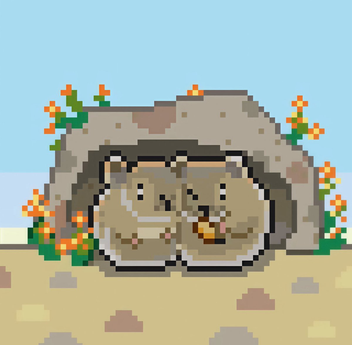 Highland sage grouse (on the prairie? Haven't seen one yet.)
#pixelart #ドット絵