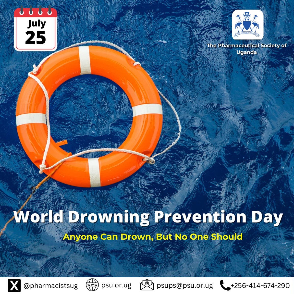 🌊 "Anyone Can Drown, But No One Should." Let's take action! 🚨

✍️ Learn water safety tips &amp; share with loved ones
📚 Get trained in first aid &amp; CPR
👥 Participate in local campaigns &amp; events

Together, we can prevent drowning! #WorldDrowningPreventionDay  #PharmacistsCare