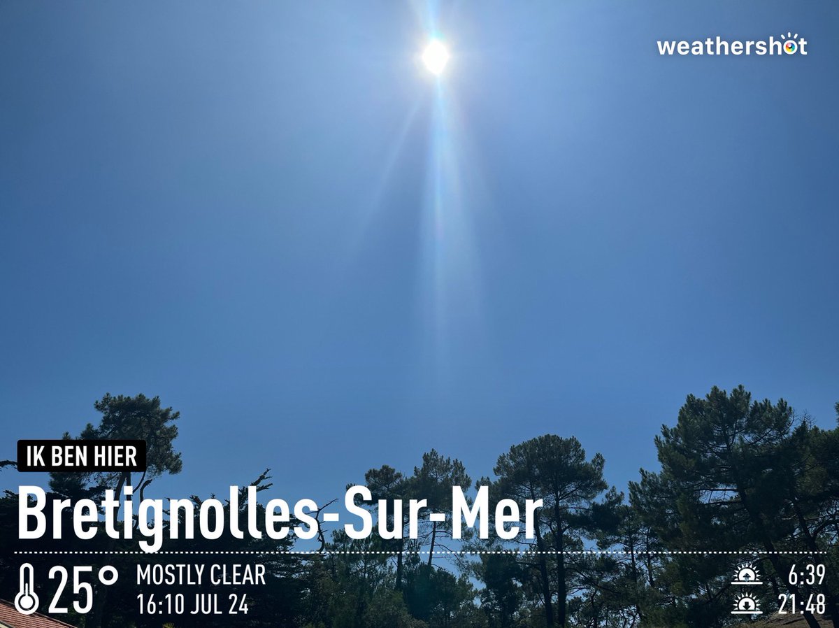 Weatherupdate #plage #summer #Zomertweet