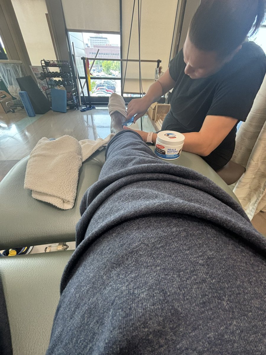 Morning therapy tryna get the ankle back 100%