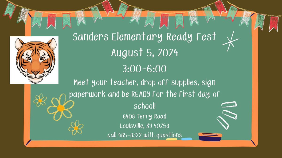 We are so excited to welcome students and families on August 5th! 💙💛🐯