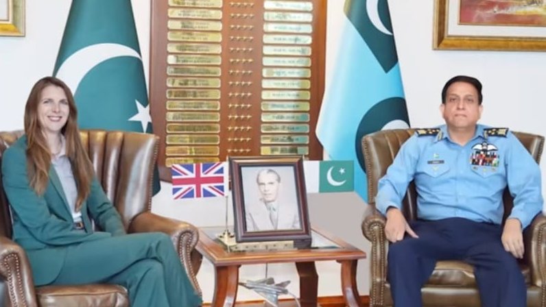 On July 23, 2024, H.E. Ms. Jane Marriott, British High Commissioner to Pakistan, met Air Chief Marshal Zaheer Ahmed Baber Sidhu, Chief of the Air Staff, Pakistan Air Force, at Air Headquarters, Islamabad. They discussed mutual interests, focusing on technological collaboration,