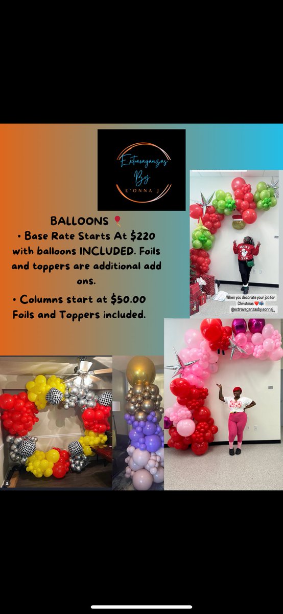 theeonnaj's tweet photo. SUPPORT MY SMALL BUSINESS PLEASE 
🎈🥳 Protecting The Brand ALWAYS 🧡 
DM TO BOOK‼️💪🏾🔥. IG: Extravaganzasby.Eonnaj_ https://t.co/Tv0Q2SDzT6