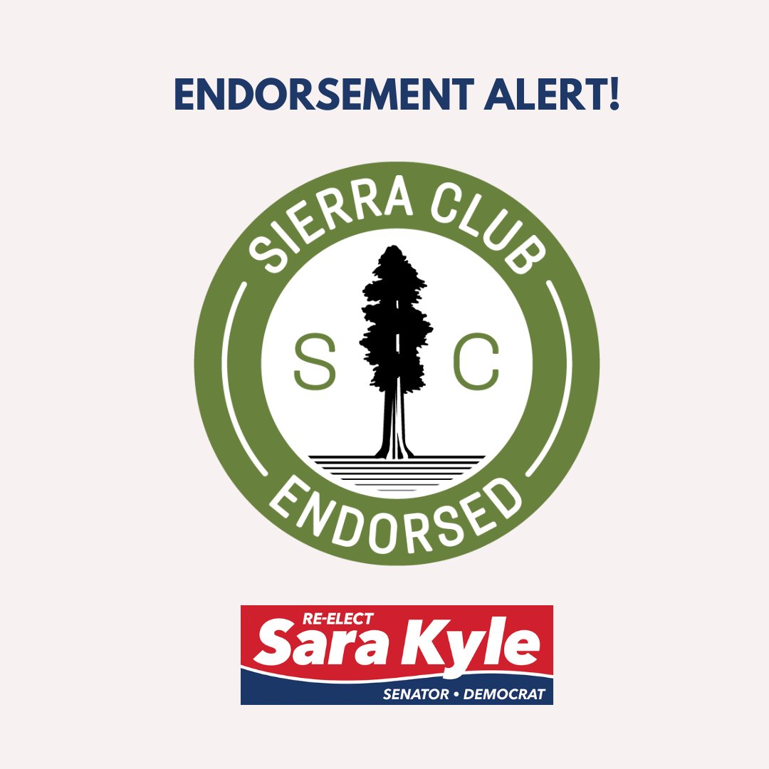 The Sierra Club has a long history of advocating for the protection of Tennessee’s habitats and ecosystems. I am honored to have earned their endorsement and will continue to support their causes to keep our state healthy and environmentally sound for future generations.