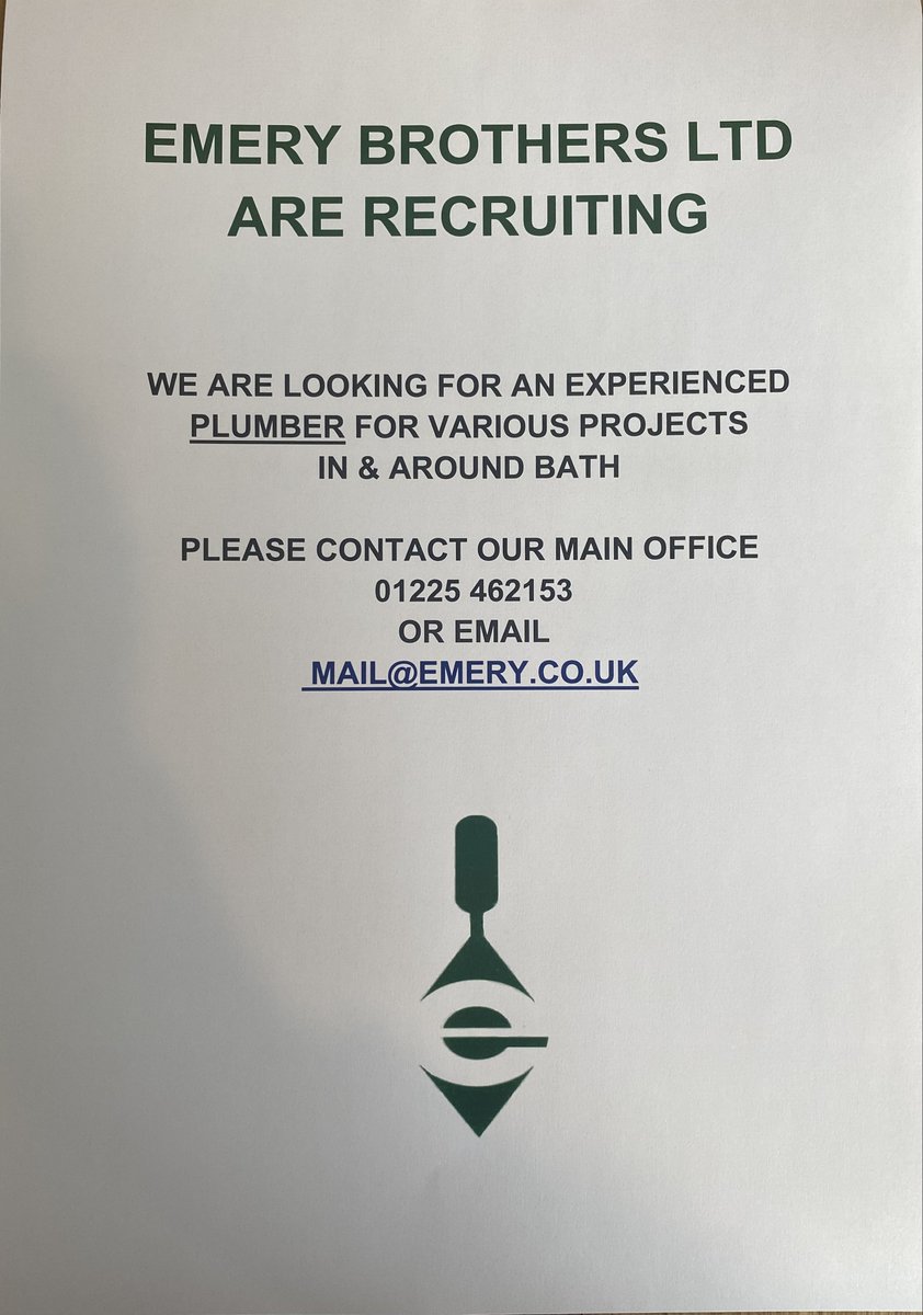 We are still looking 👀are you the plumber we are looking for? ... get in touch today!