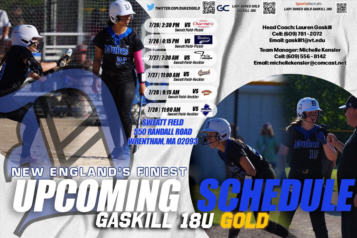 Last tournament at New England’s Finest!!💙🖤<a href="/DukesGold/">Lady Dukes Gold Gaskill</a>