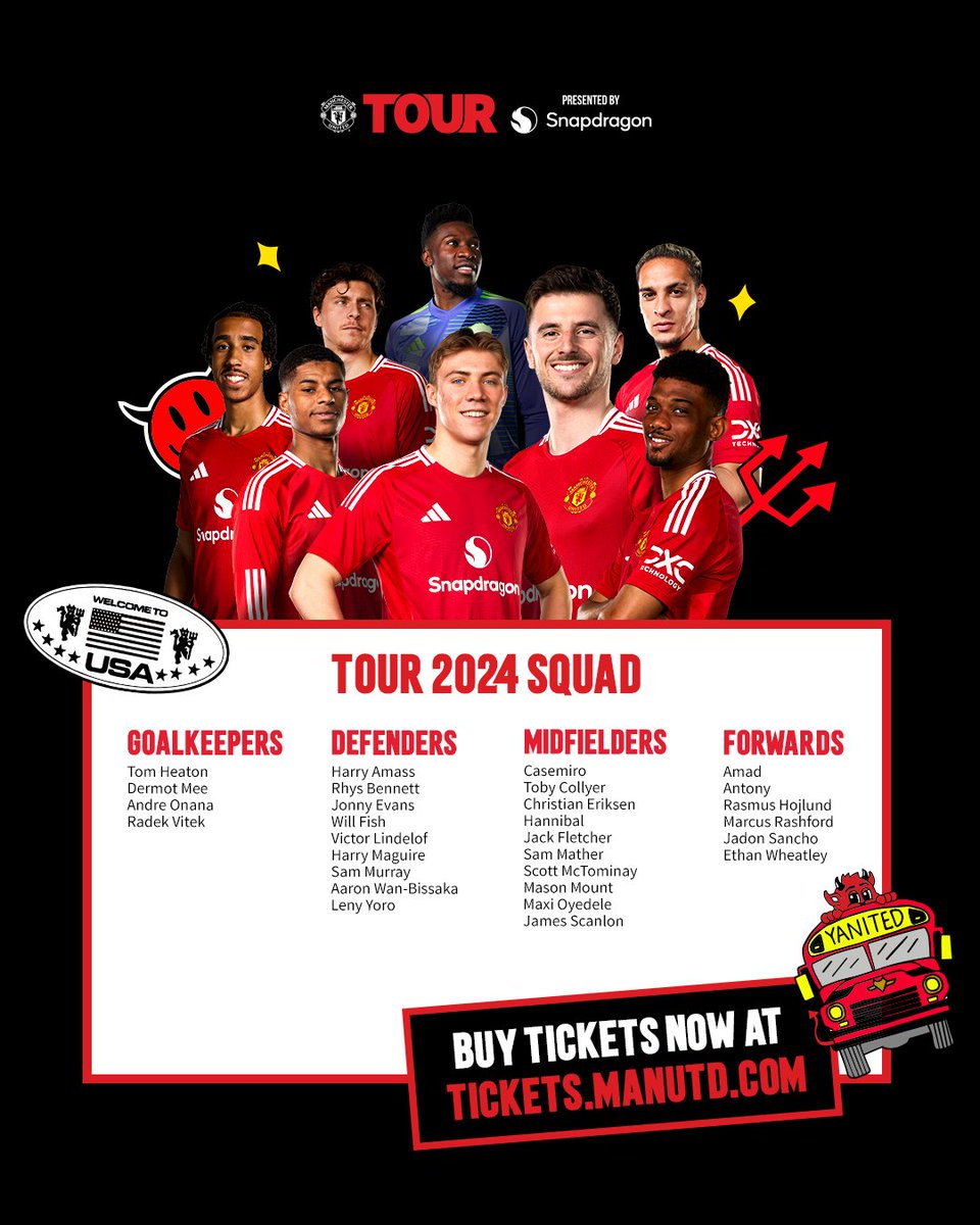 Away we go! 🇺🇸

#MUFC || #MUTOUR24