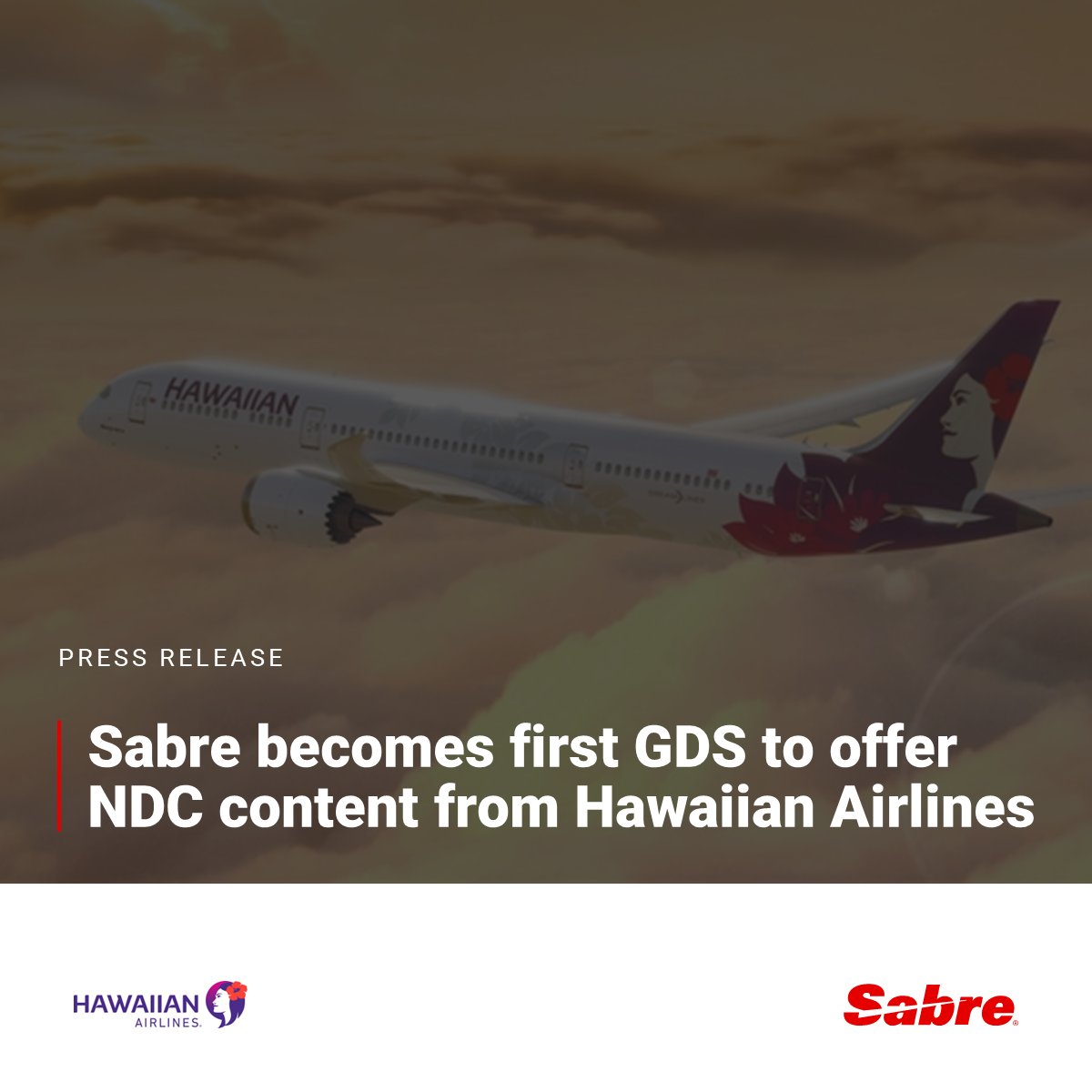 Our list of NDC airline partners around the world is expanding fast! 🌍🎉  <a href="/HawaiianAir/">Hawaiian Airlines</a> now brings its NDC content to the Sabre marketplace. Read the full press release 👉 bit.ly/3WwrlgV 

#BeyondNDC #TogetherWeMakeTravelHappen #multisource