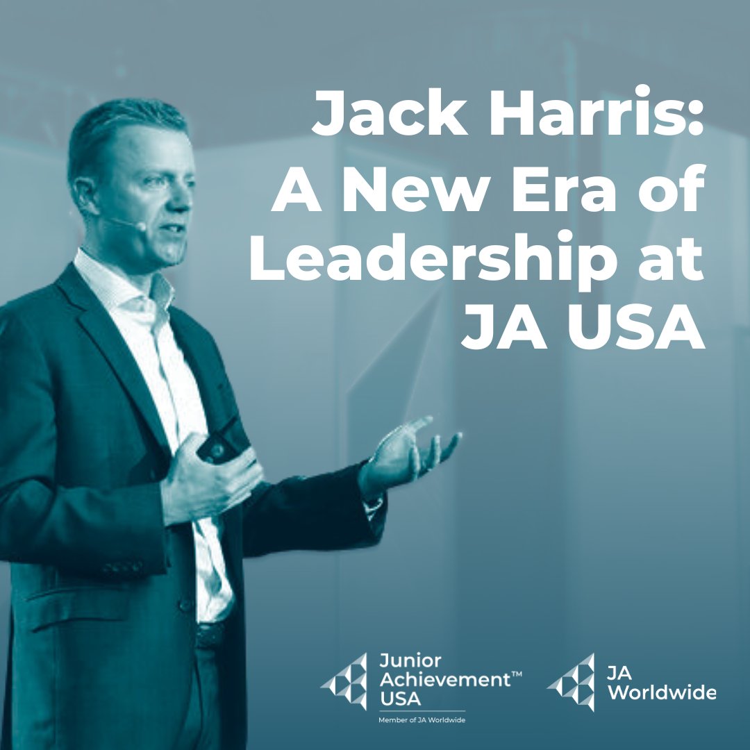 .@ja_usa welcomed a new CEO on July 1. Although Jack Harris just stepped into the top role, he’s not a new face in the JA network. We sat down with Jack to learn more about his JA journey and vision for the future: jaworldwide.org/news/jack-harr….
