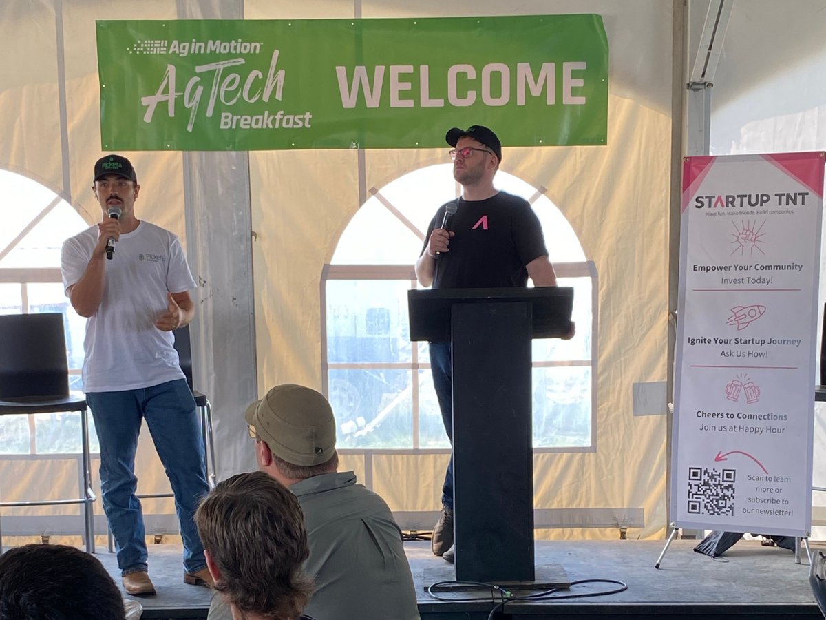 picketasystems's tweet image. We had an amazing time last week at Ag in Motion in Saskatoon! 🌾 Thanks to everyone who stopped by our booth and to those who joined us at the AgTech breakfast to hear Zach's pitch. Until next time! 🌾 🚜

#AgInMotion #AgTech #PicketaSystems #FarmingInnovation