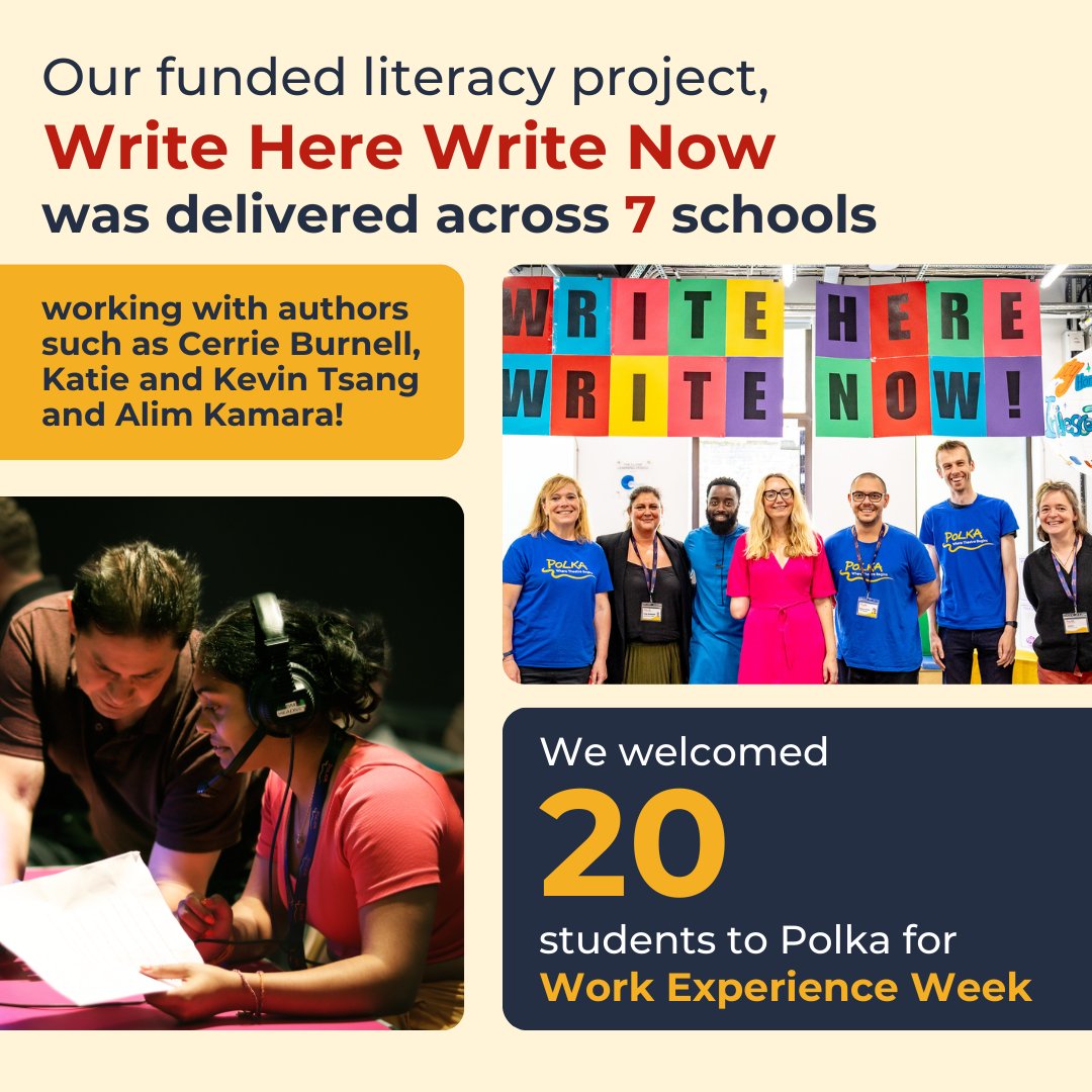 polkatheatre's tweet photo. Happy End of Term!

Before the Summer Holidays begin we wanted to take a moment to reflect on what schools have been up to at Polka this year ⭐

Bring on 2024-25! https://t.co/nWT7ZUg7QE