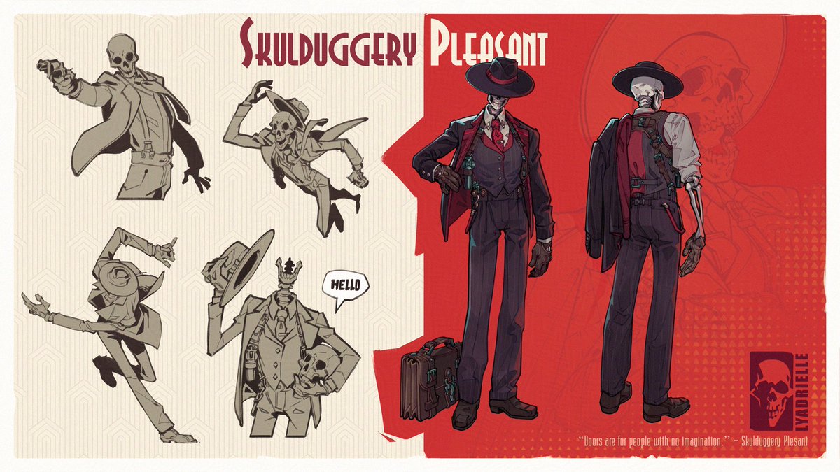 It’s partly thanks to this book series that I am posting my art online nowadays, so it seemed fair to do a little something to say thank you!

Teenager me learned to read in English because the #SkulduggeryPleasant books were not translated fast enough! XD