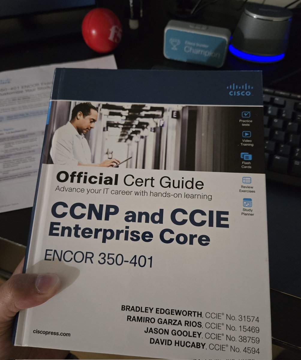 ayounes9's tweet image. Finally finished reading this book!
Time for heavy labbing and exam prep 🙌
#Cisco #CCNP #CCNPENCOR #CiscoChampion