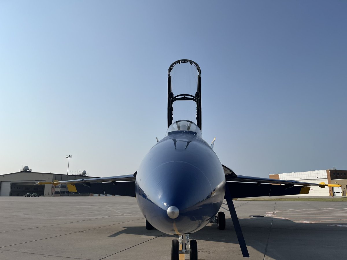 jritka's tweet photo. Itโs an honor to be asked to fly with the #BlueAngels - heading up later this morning, so check the skies Fargo! #AirSho #Fargo https://t.co/VkSV1tOm9J