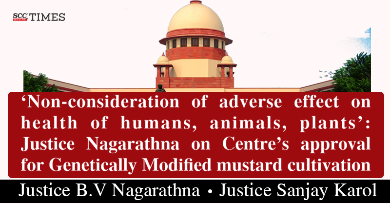 scconline_'s tweet photo. 'Non-consideration of adverse effect on health of humans, animals, plants': Justice Nagarathna on Centre's approval for Genetically Modified mustard cultivation
#SupremeCourt #GeneticallyModifiedcrops #GMmustard #JusticeBVNagarathna #JusticeSanjayKarol #Splitverdict #scconline