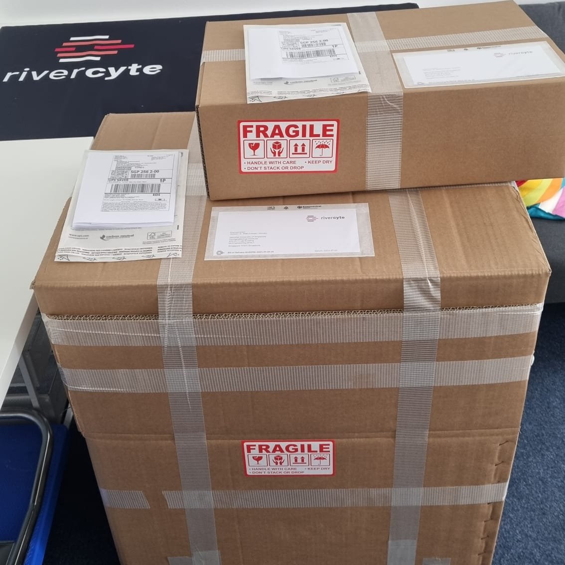 📦✈️ Exciting day today - our Naiad #DeformabilityCytometer is flying out to Singapore! 🇸🇬 Did you know that you can rent the Naiad for a few months? ➡️ contact us at <a href="/rivercyte/">rivercyte</a>