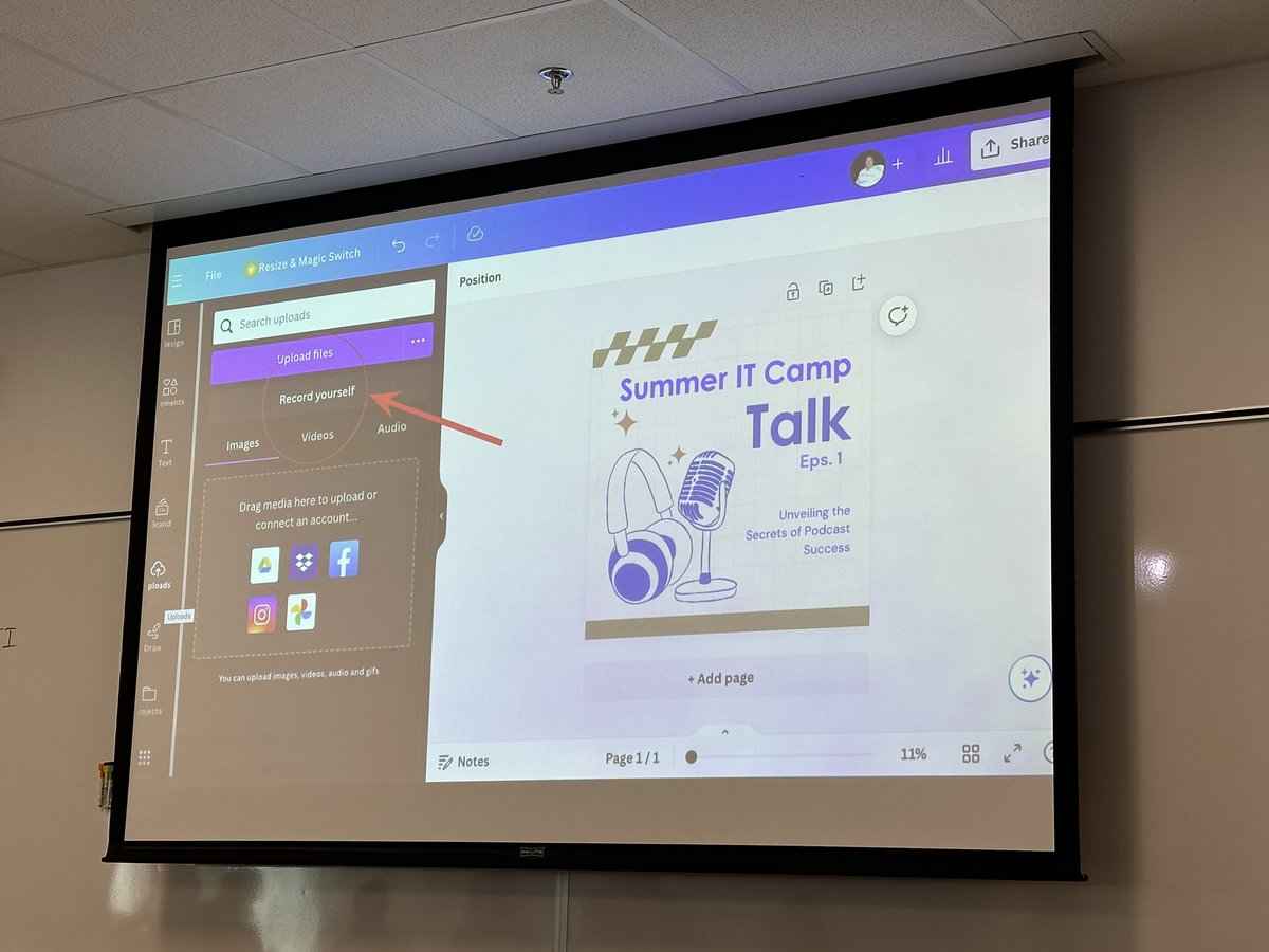Is there anything <a href="/canva/">Canva</a> can’t do?! Use Canva for podcasting! So easy! #ITCamp2024