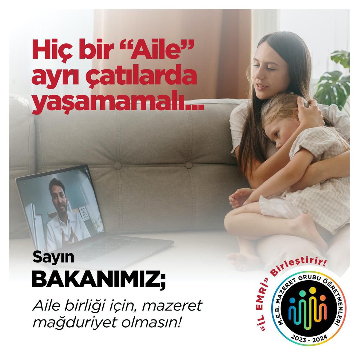 <a href="/Yusuf__Tekin/">Yusuf Tekin</a> Aile birliğimiz için #mazeretatamasındailemrişart 
#mazeretkılavuzunukabuletmiyoruz