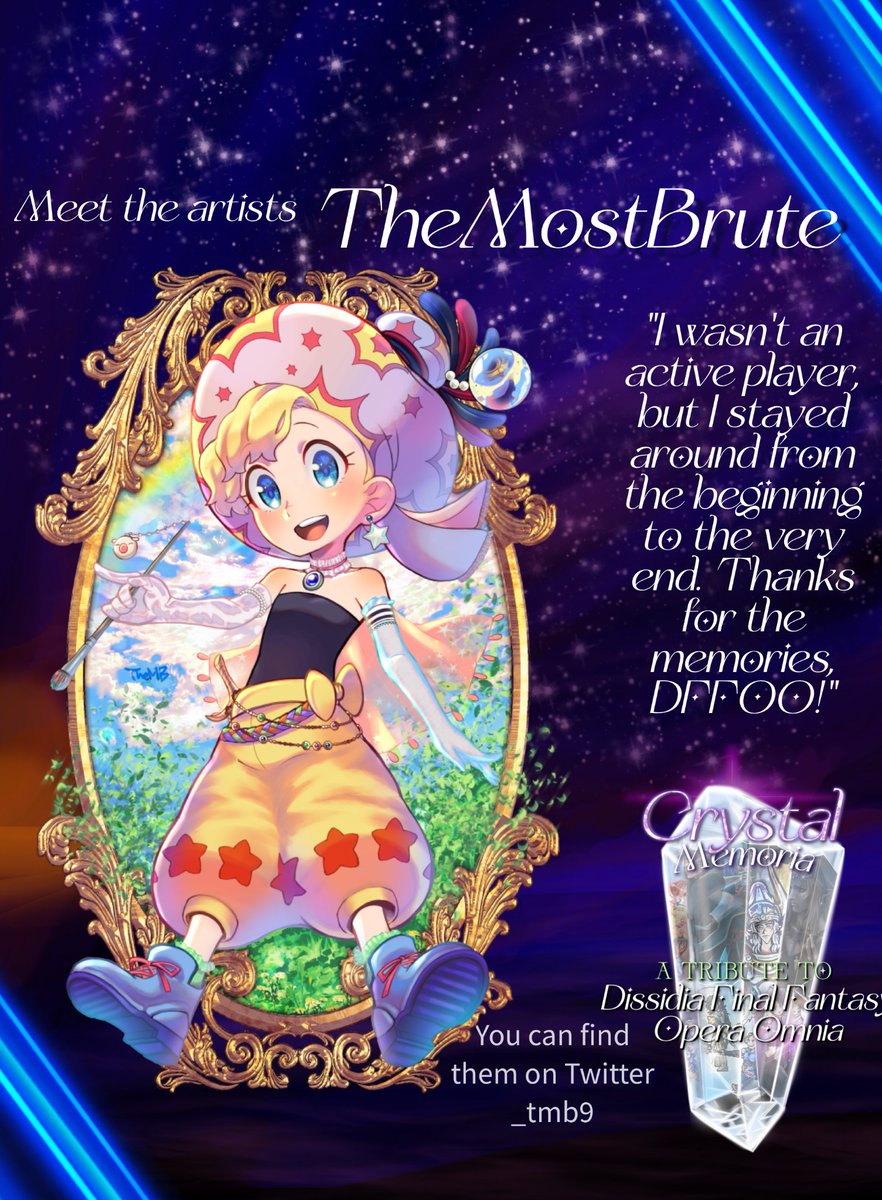 We are so excited to feature <a href="/_tmb9/">TMB</a>  to continue our artist bio week! 

Pre-orders end Sept 25! Reserve a copy today! 

#dffoo #dissidia #finalfantasy #ffiv #ffxiv #ffvii #finalfantasyxiv