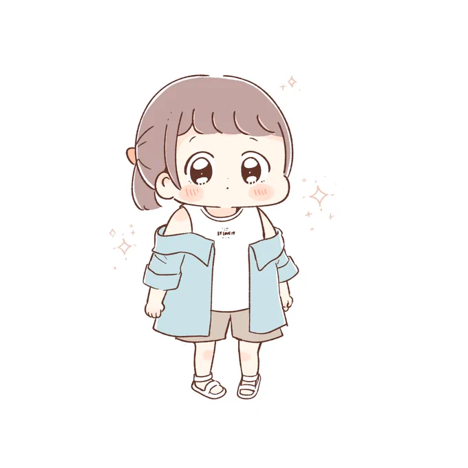 小学生になってから、大人っぽい服を着るようになったはーちゃん 