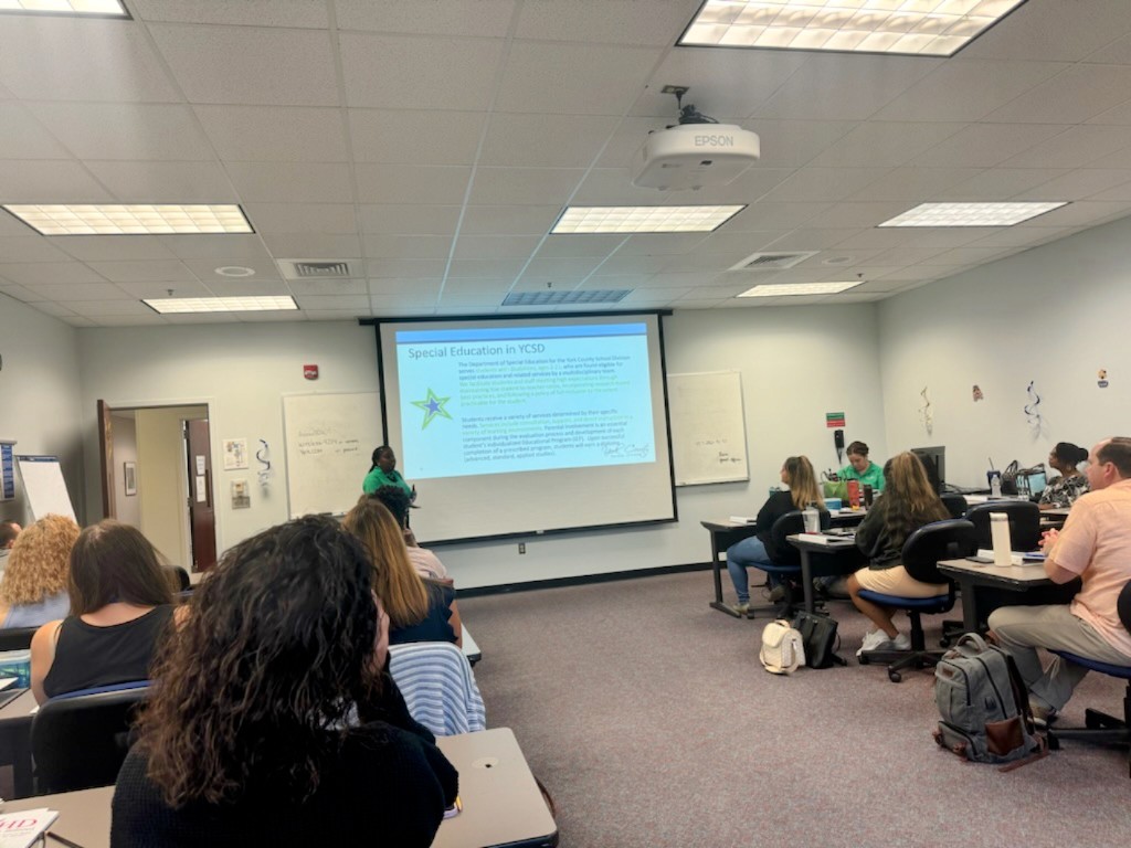 Lead_THop's tweet photo. Super excited to kick-off Day 1 of our new @YCSD Special Education Teacher Orientation!! We are committed to bringing a spirit of excellence to the important work we do! #LearningOnPurpose https://t.co/HHaSzC0VwJ